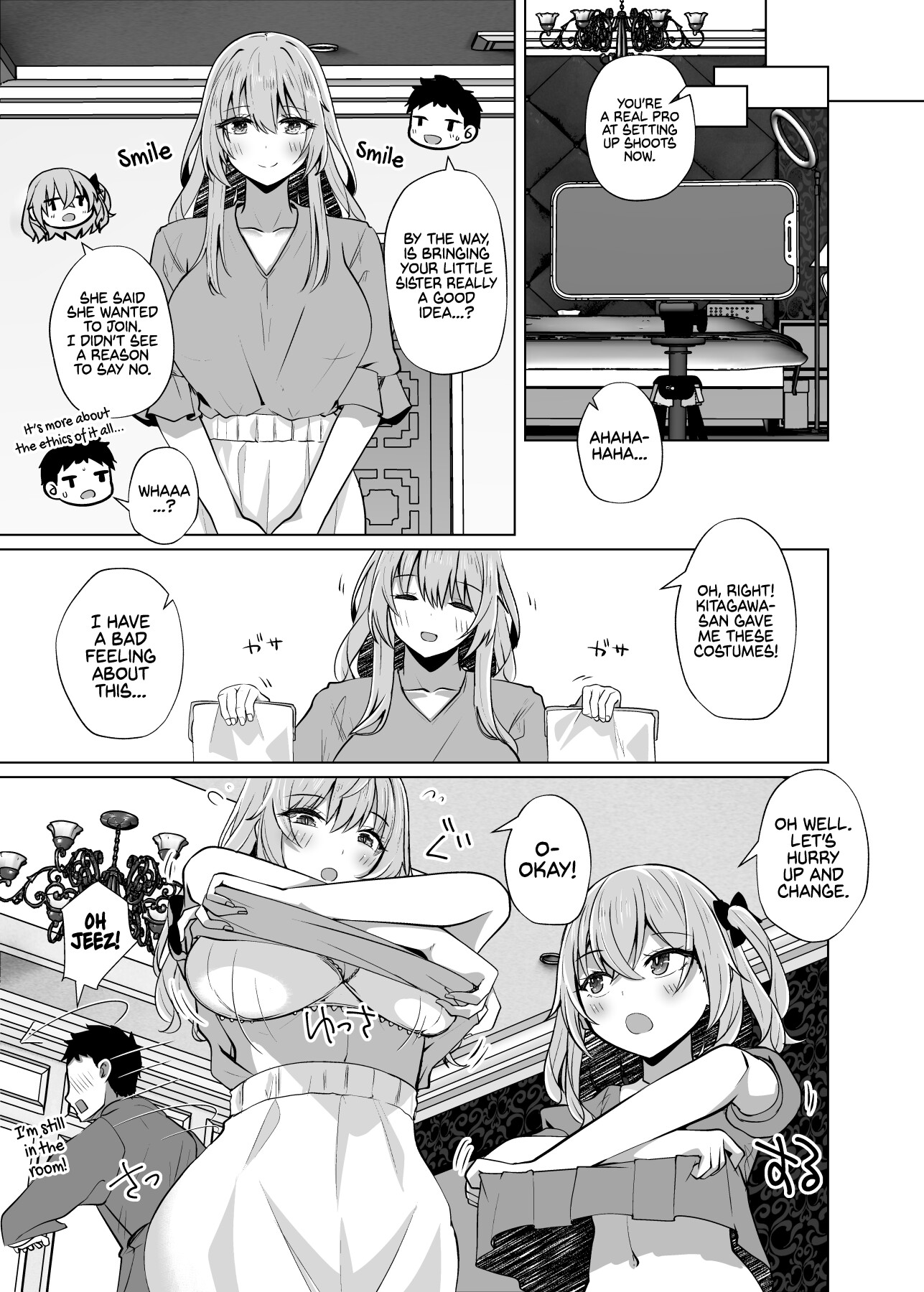 Hentai Manga Comic-Fucking Two Cosplayers for Free as We Pretend We're Streaming a Cucking Session-Read-4